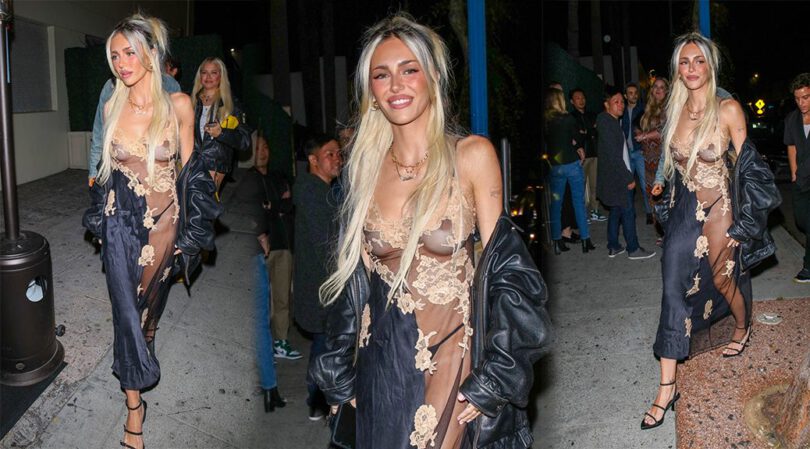 Delilah Hamlin’s Sensational 25th Birthday Bash: Revealing See-Through Outfit and Braless Breasts Exposed
