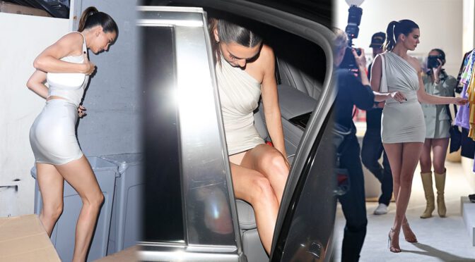Upskirt Oops! Kendall Jenner Flaunts Sexy Panties at FRWD Store Grand Opening
