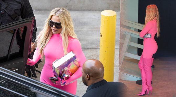 Big Ass Alert: Khloe Kardashian Turns Heads with Her Curves at Barbie World x Paul Mitchell Exhibition