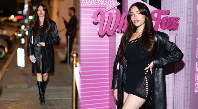 Madison Beer’s Mesmerizing Style: Sexy Black Dress Steals the Show at White Fox Sin City Party