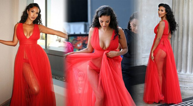 Maya Jama’s Jaw-Dropping Body: Revealing Dress Highlights Breasts and Booty