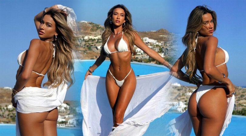Mykonos Poolside Bombshell: Cindy Prado’s Bikini Body and Stunning Ass!