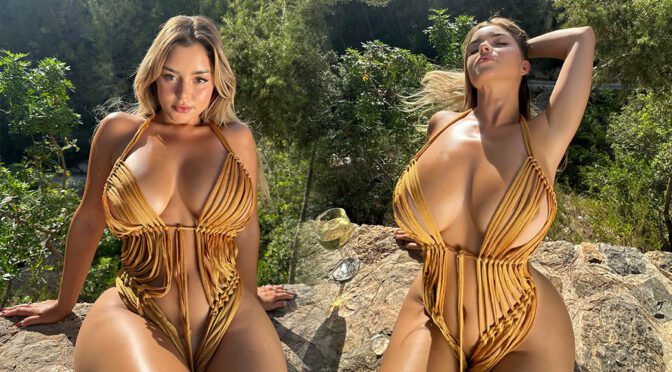 Demi Rose Mawby: Sultry Swimsuit Shoot with Sensational Curves & Seductive Tits!