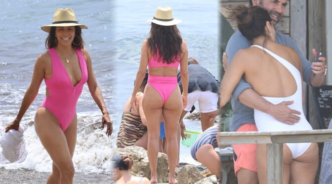 Eva Longoria’s Seductive Swimsuit: Beach Temptations with Gorgeous Ass!