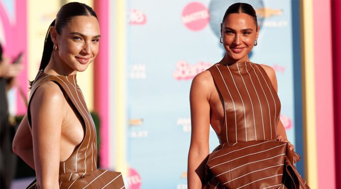 Provocative Side Boobs Galore: Gal Gadot Turns Heads at “Barbie” Premiere in Los Angeles