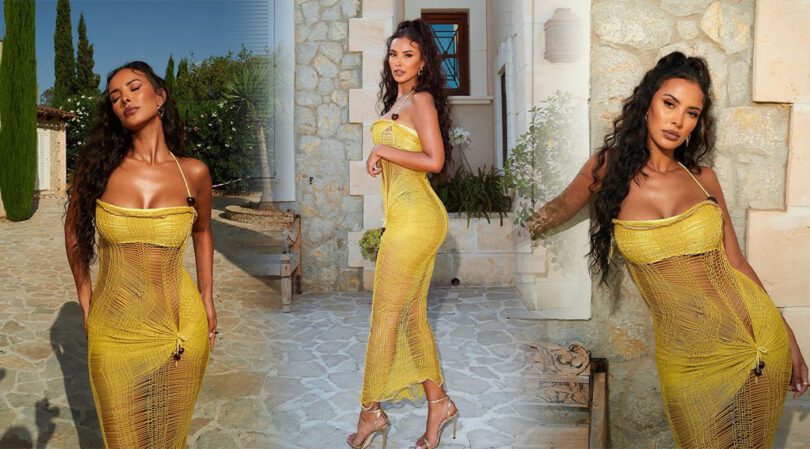 Beyond Stunning: Maya Jama Shows Off Her Yellow Dress & Tempting Curves!