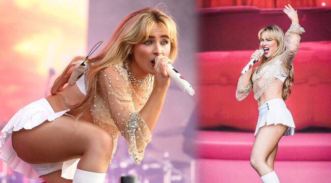 Seductive Sensation: Sabrina Carpenter’s Sexy Legs & Mini Skirt Performance at Lollapalooza Stockholm