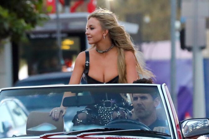 Sydney Sweeney Music Video Shoot Sexy Cleavage Booty