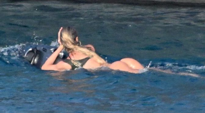 Sensational Candice Swanepoel Rocks Mykonos in a Thong Bikini and Mesmerizing Ass Display