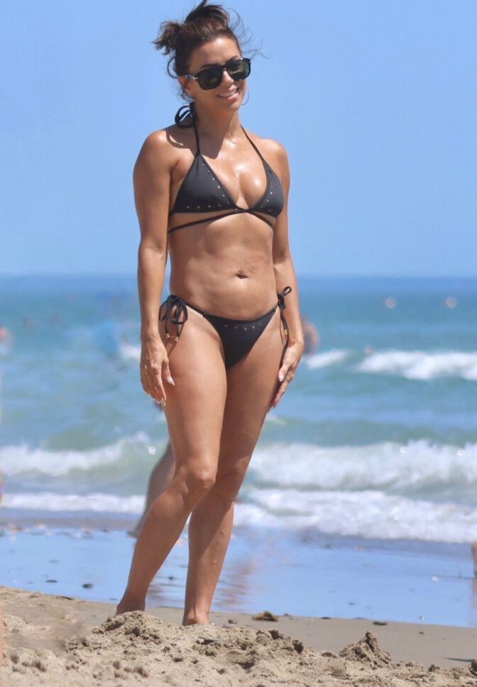 Eva Longoria Marbella Black Bikini Body Ass