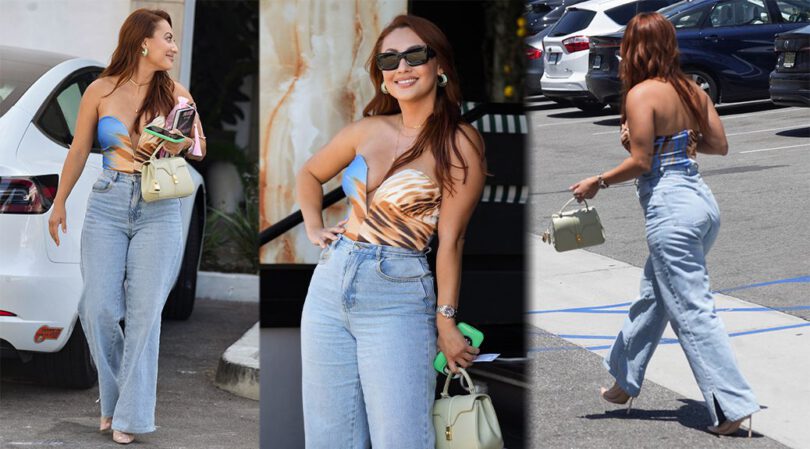 Unfiltered Sensation: Francia Raisa’s Scorching Braless Cleavage and Curvaceous Rear on Display