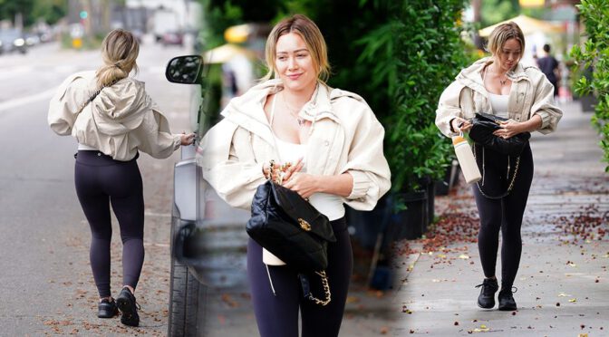 Sizzling Gym Look: Hilary Duff’s Leggings Highlighting Her Enviable Assets