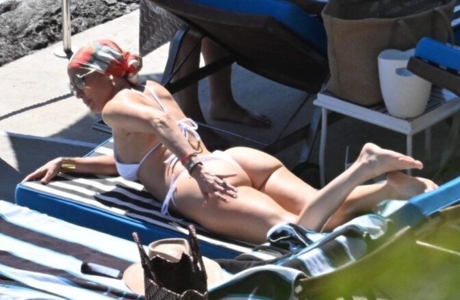 Jlo White Thong Bikini Big Ass Sexy Boobs