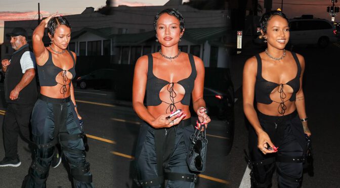 Sizzling Sensation: Karrueche Tran’s Braless and Nipple-Baring Look!