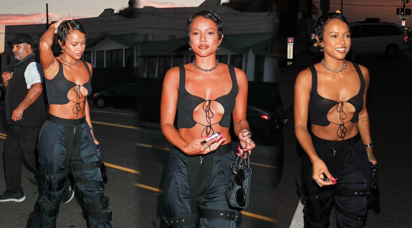 Sizzling Sensation: Karrueche Tran’s Braless and Nipple-Baring Look!