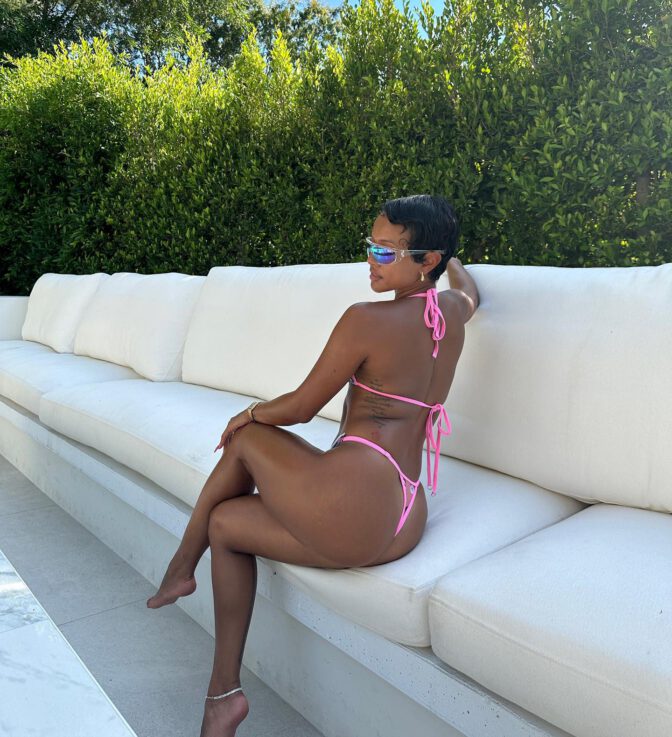 Karrueche Tran Sexy In Skimpy Bikini