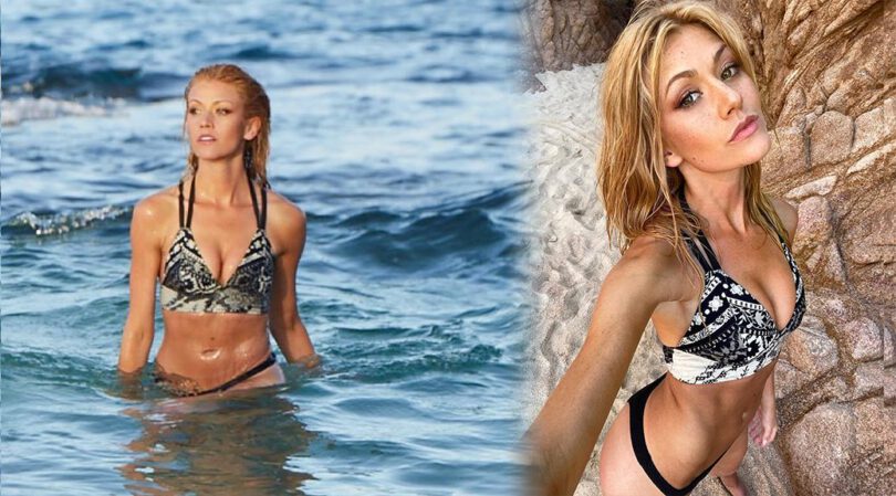 Sultry Waves and Stunning Curves: Katherine McNamara’s Bikini Beach Revelation