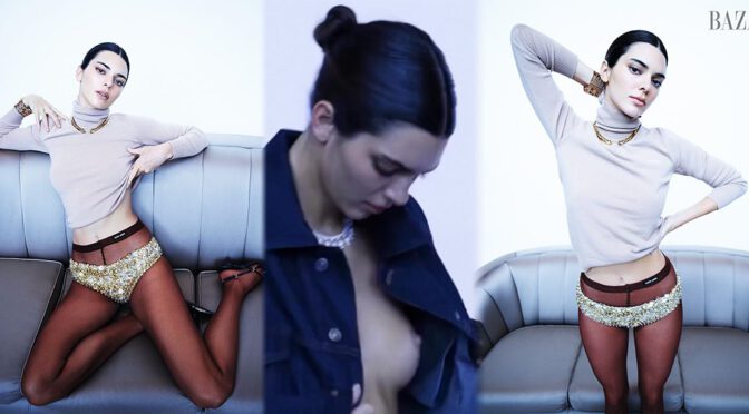 Oops! Kendall Jenner’s Bare Breasts Steal the Show in Steamy Harper’s Bazaar Icons Shoot!