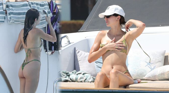 Kendall Jenner’s Yacht Escapade: Bikini Glamour with a Focus on Alluring Ass