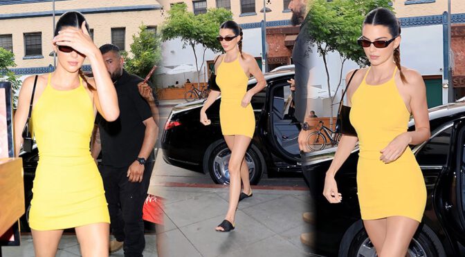 Legs, Legs, Legs! Kendall Jenner’s Mini Dress at Robata Bar Sets Hearts Racing!