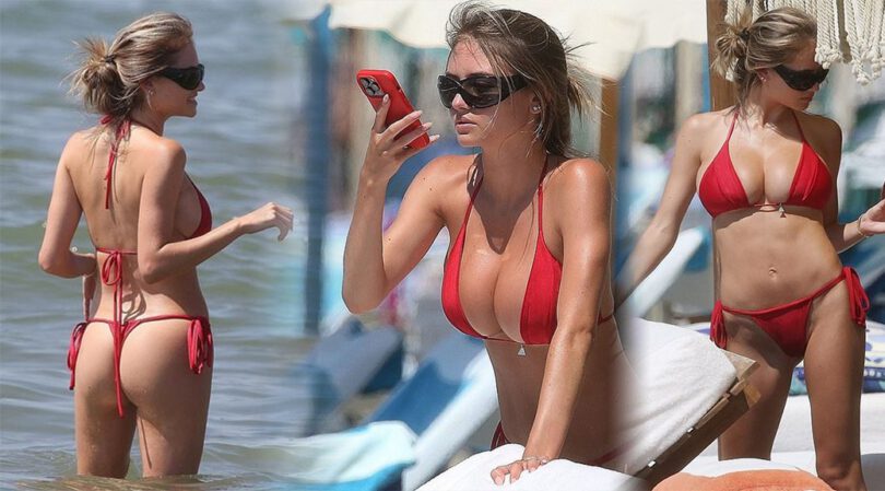 Leni Klum’s Explosive Beach Affair: Big Boobs and Fiery Thong Bikini Heat Up Forte dei Marmi!