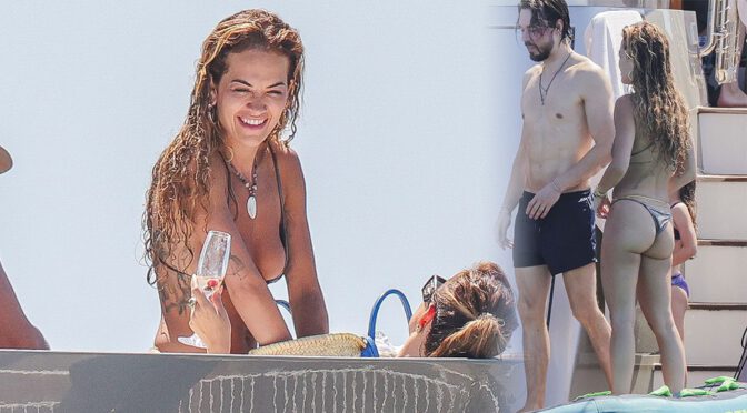 Rita Ora Unleashes Temptation: Thong Bikini Shots Displaying Ass and Boobs Aboard Yacht!