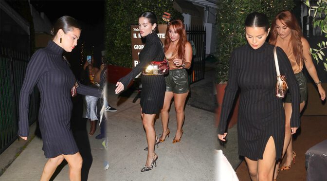Curves & Heels: Selena Gomez & Francia Raisa Turn Heads at Giorgio Baldi
