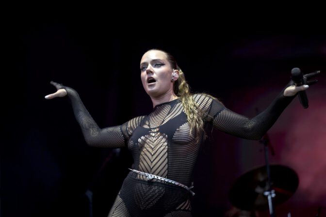 Tove Lo Way Out West Festival Sexy Fishnet Boobs Nipples