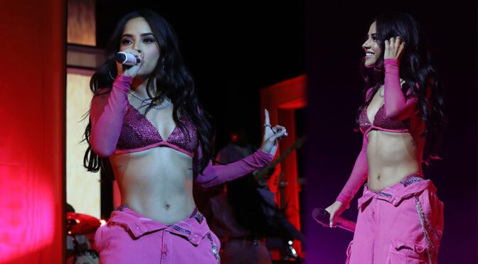 Becky G In Bra On Stage