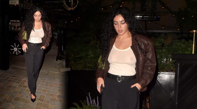 Charli XCX Turns Heads in Sheer White Top – Boobs and Nipples on Full Display!