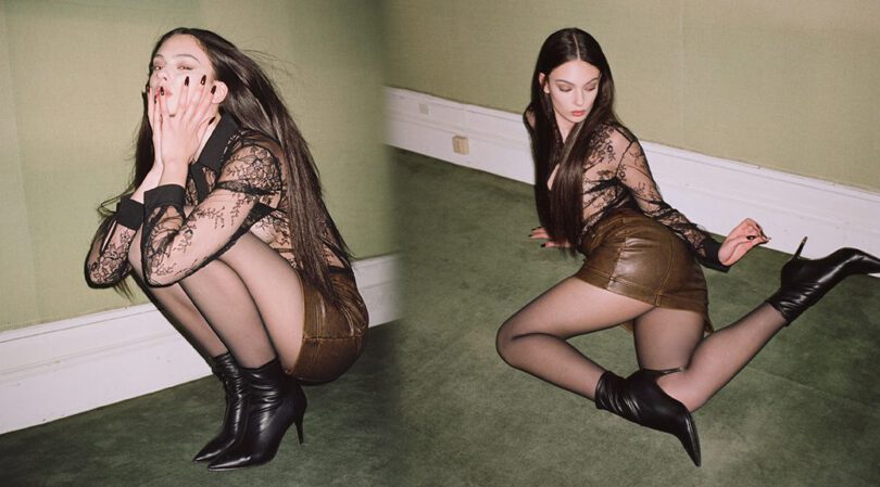 Deva Cassel’s Dazzling Sisley Fall/Winter 2023 Campaign: Topless Tease and Leggy Glamour