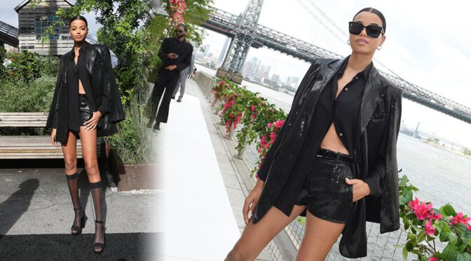 Ella Balinska’s Scandalously Sexy Legs Take the Spotlight at Michael Kors NYFW Show