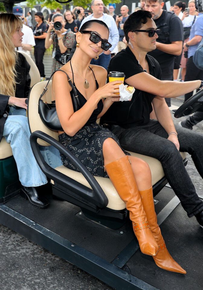 Emily Ratajkowski Braless Cleavage Michael Kors