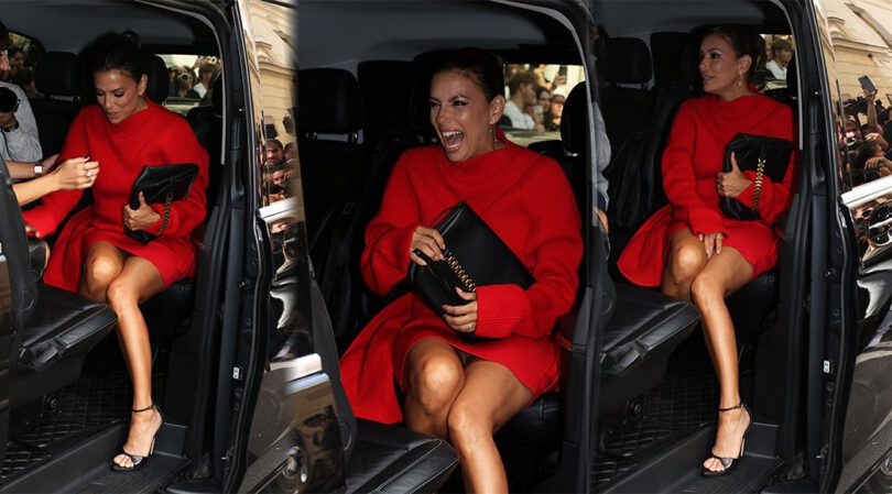 Eva Longoria’s Sizzling Paris Fashion Week Entrance: Legs, Oops, and Upskirt!