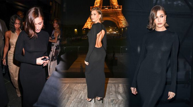 Unforgettable! Hailey Baldwin Bieber’s Braless Glamour Stuns at Paris Fashion Show