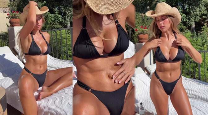 Kara Del Toro’s Voluptuous Boobs Stun in Sexy Black Bikini Video
