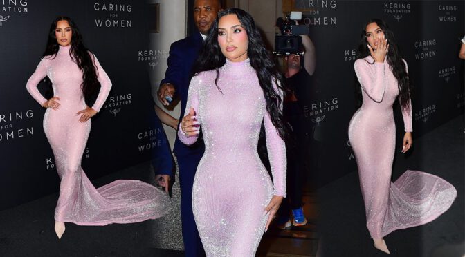 Incredible Kim Kardashian Flaunts Her Stunning Curvy Figure at Kering’s Event