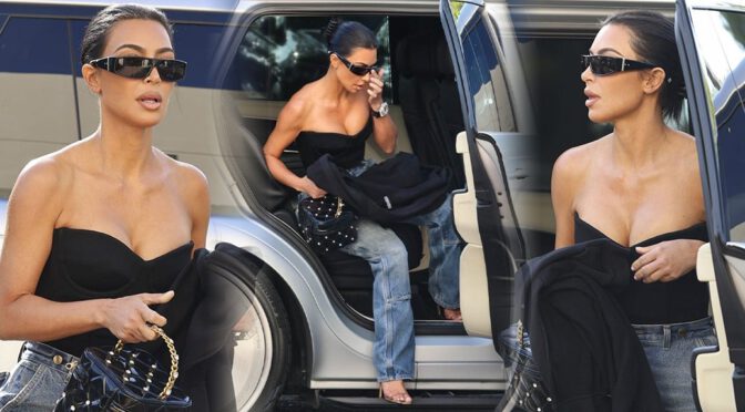 Kim Kardashian’s Jaw-Dropping Boobs: A Sizzling LA Stroll!