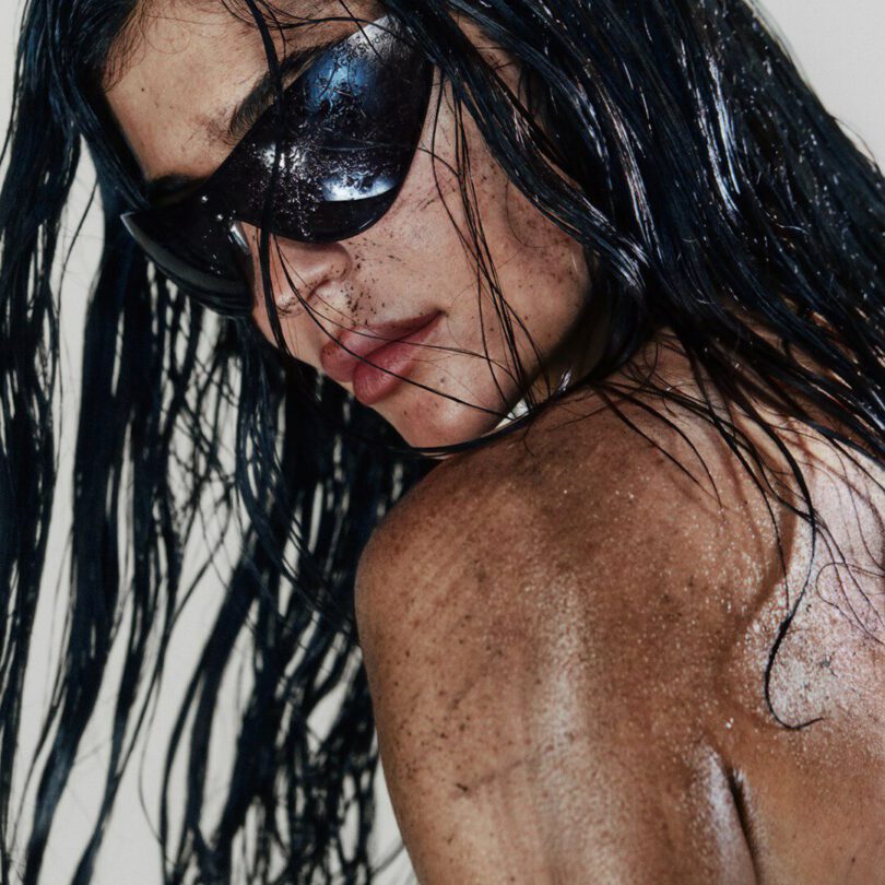 Kylie Jenner Topless Acne Studios Denim