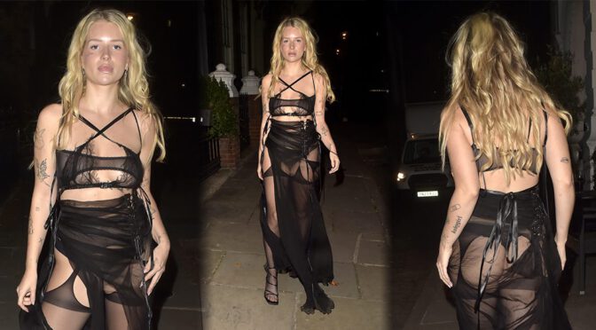 Scandal Unleashed: Lottie Moss’s Provocative See-Through Look at London Fashion Week!