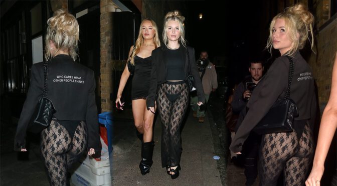 Sizzling Scandal: Lottie Moss Sets London on Fire with Revealing Thong Panties Outfit!