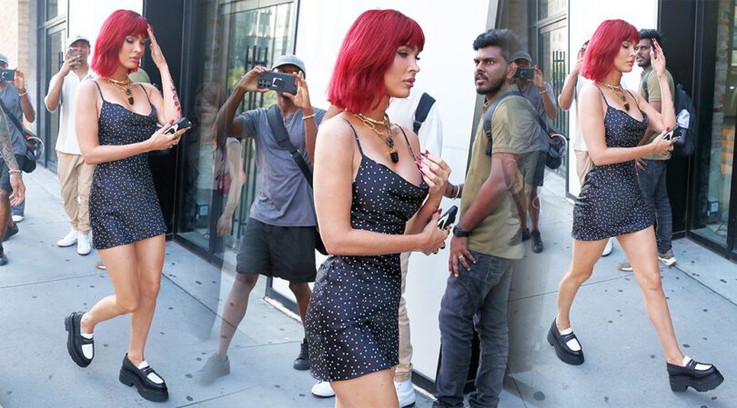 Megan Fox’s Fiery Red Hair and Mini Dress: A Leggy NYC Showcase
