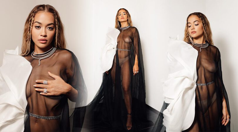 Rita Ora’s Scandalous Photoshoot: Unveiling Her Sheer Dress and Boobs!