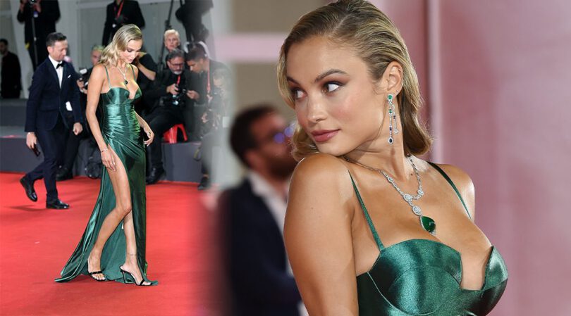 Sensational Slit and Cleavage: Rose Bertram’s Dazzling 80th Venice Film Festival Look