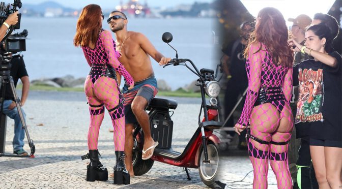 Anitta’s Scandalous Outfit: Pink Fishnet, Black Bra and a Perfect Booty!