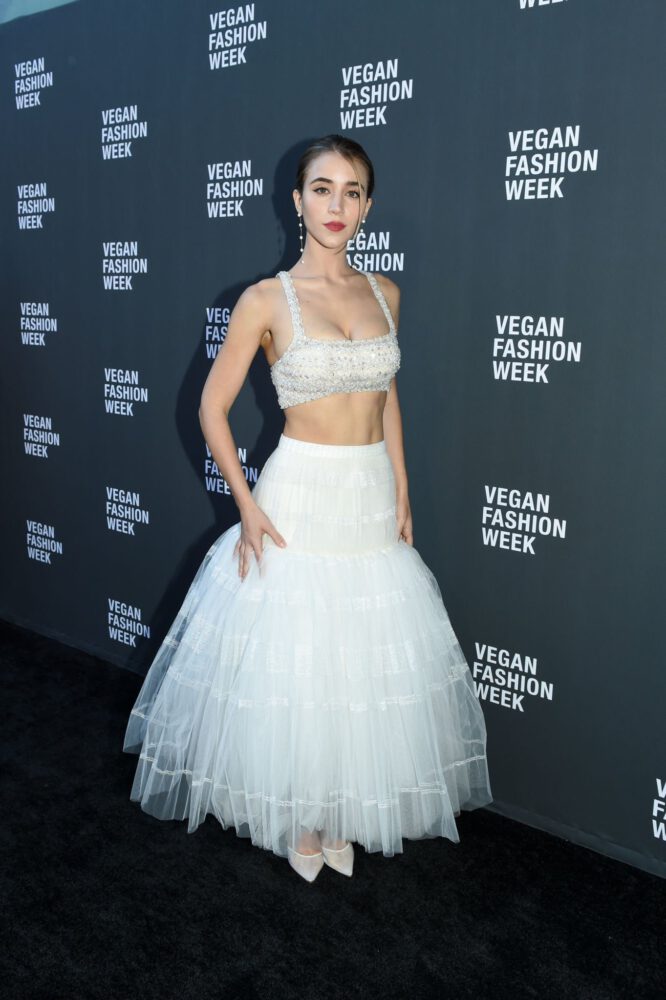 Caylee Cowan Cleavage Vegan Fashion Week
