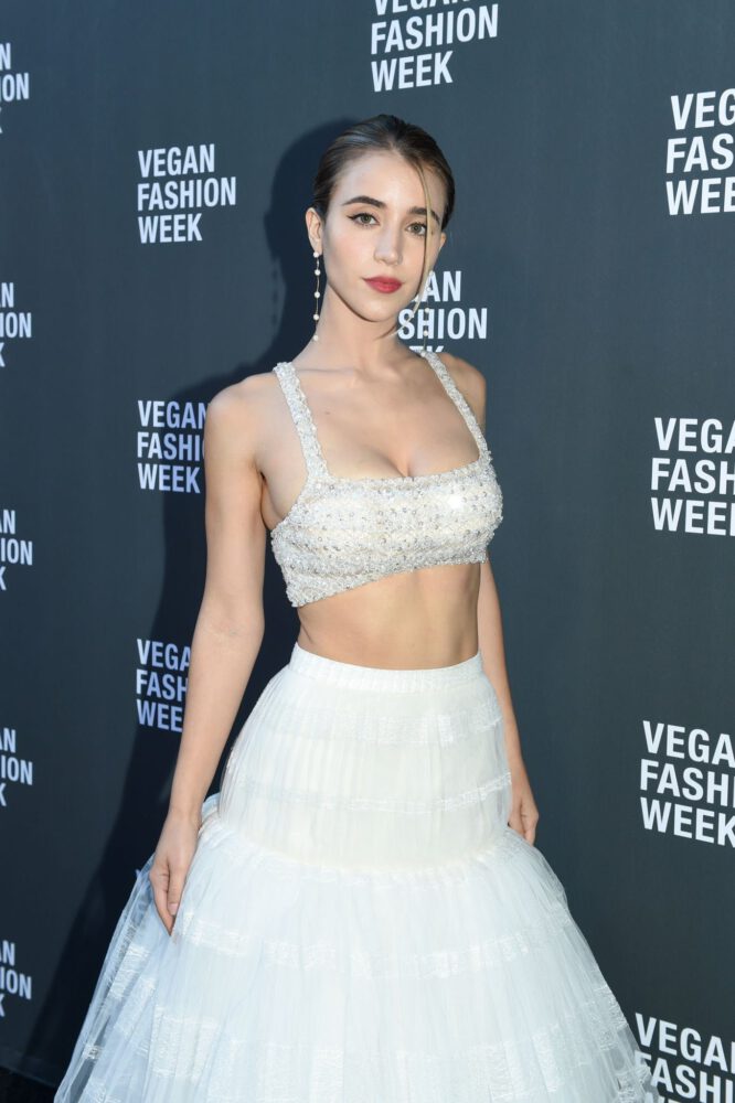 Caylee Cowan Cleavage Vegan Fashion Week