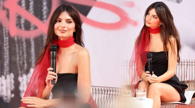 All Eyes on Emily Ratajkowski’s Killer Legs at Kerastase Power Talks