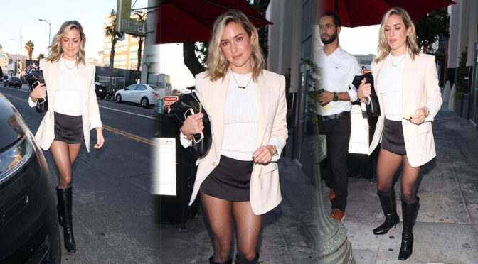 Stockings, Legs, and Mini Skirts: Kristin Cavallari Steals the Spotlight in Hollywood!