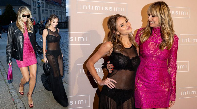 Sizzling Night in Berlin: Leni Klum’s Lingerie Extravaganza and Busty Display!